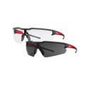 Milwaukee 48732900P - 2 Pairs Clear & Tinted Safety Glasses