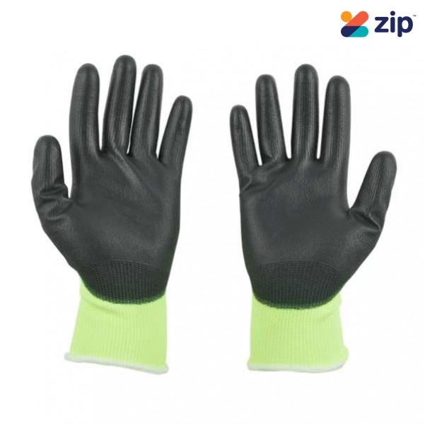 Milwaukee 48738913 - Hi-Vis Cut 1(A) Polyurethane Dipped Gloves - XL