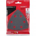 Milwaukee 49252240 - 6pce OPEN-LOK 240 Grit Multi Tool Triangle Sand Paper