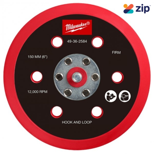 Milwaukee 49362584 - 150mm Firm Hook and Loop Sander Backing Pad Suits M12FROS500