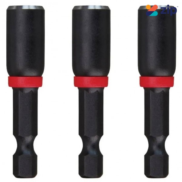 Milwaukee 49664522 - 3 Piece 1/4" x 50mm (2") SHOCKWAVE Power Bit Magnetic Nut Driver Set