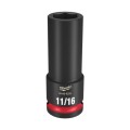 Milwaukee 49666225 - 1/2" Drive 11/16" Deep 6 Point Impact Socket