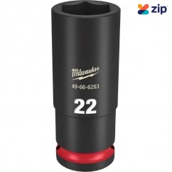 Milwaukee 49666283 - 1/2" Drive 22mm Deep 6 Point Impact Socket