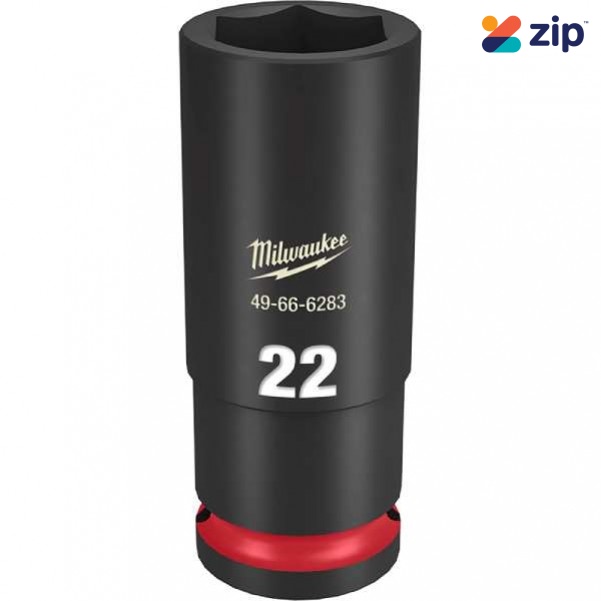 Milwaukee 49666283 - 1/2" Drive 22mm Deep 6 Point Impact Socket