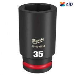 Milwaukee 49666410 - 3/4" Drive 35mm Deep 6 Point Impact Socket