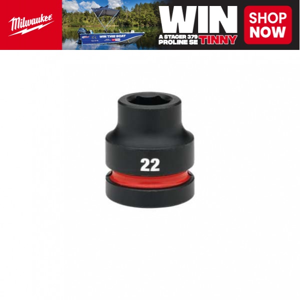 Milwaukee 49666589 - 1" Drive 22mm Standard 6 Point Impact Socket