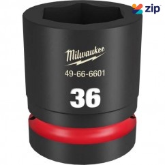 Milwaukee 49666601 - 1" Drive 36mm Standard 6 Point Impact Socket