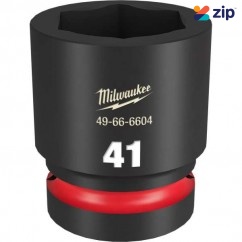 Milwaukee 49666604 - 1" Drive 41mm Standard 6 Point Impact Socket