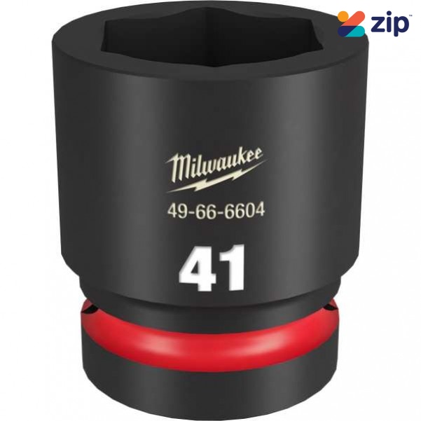 Milwaukee 49666604 - 1" Drive 41mm Standard 6 Point Impact Socket