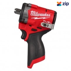 Milwaukee M12FIW2P120 - 12V M12 Fuel 1/2" Cordless Stubby Impact Wrench Skin W/Pin Detent