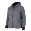 Milwaukee M12HHGREY40L - Size L 12V Li-ion Cordless Heated Hoodie Skin