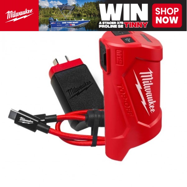 Milwaukee M12TC20 - M12 USB-C Travel Charger & Power Source Adaptor