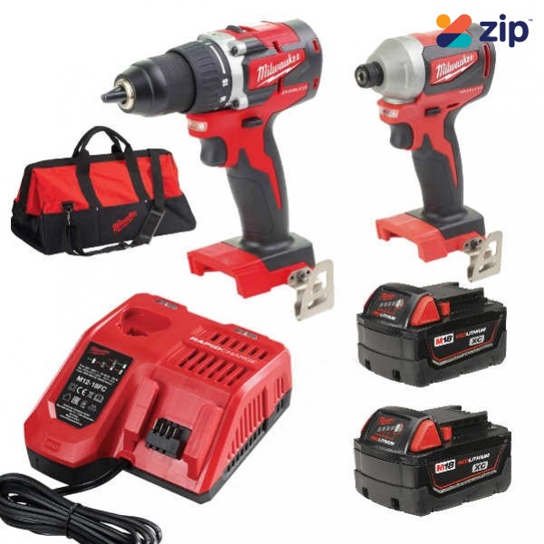 Milwaukee M18CBLPP2A-302B - 18V Compact Brushless 2 Piece Combo Kit