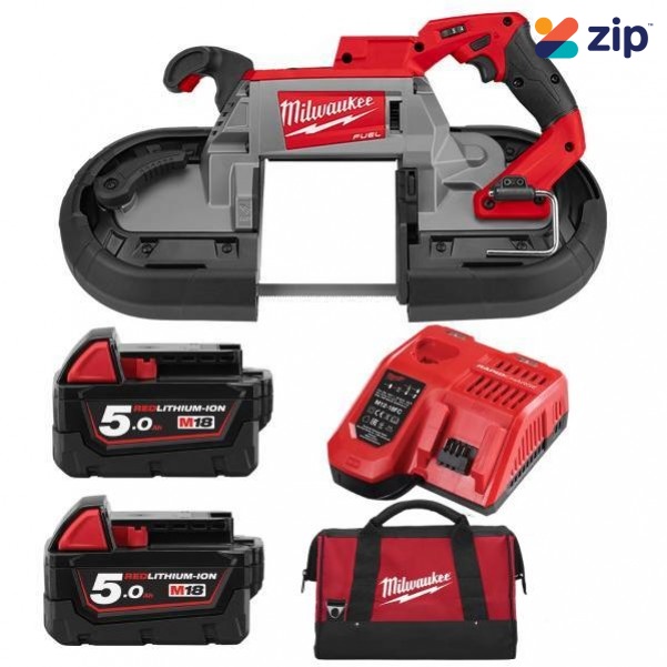 Milwaukee M18CBS125S-502B - 18V Cordless FUEL 127MM Deep Cut Bandsaw Kit