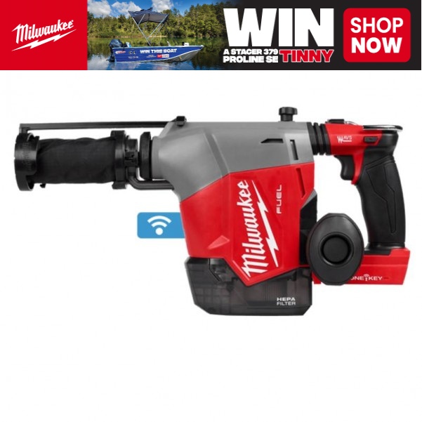 Milwaukee M18FHAFOH160 - M18 FUEL 16mm Overhead SDS Plus with Integrated Dust Extractor and ONE-KEY Rotary Hammer Skin