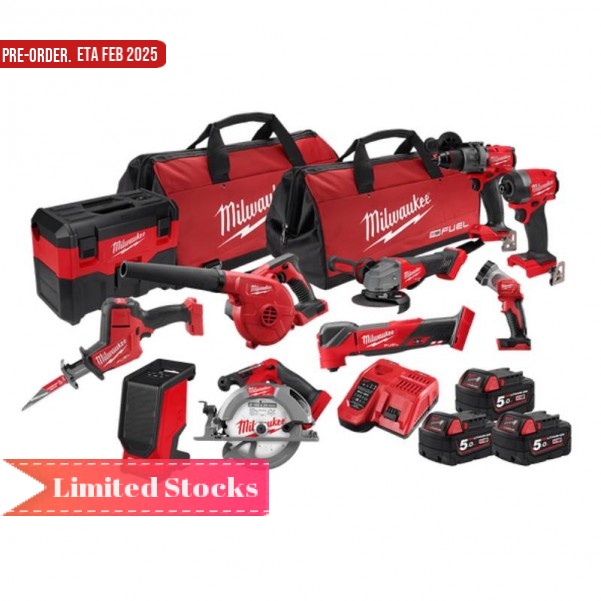 Milwaukee M18FPP10A4503B - 18V Fuel 10 Piece Combo Kit