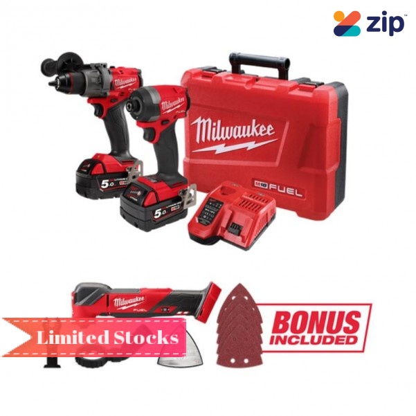 Milwaukee M18FPP2AA3B502C - M18 FUEL 2AA3 2 Piece Combo Kit (Limited Time Only)