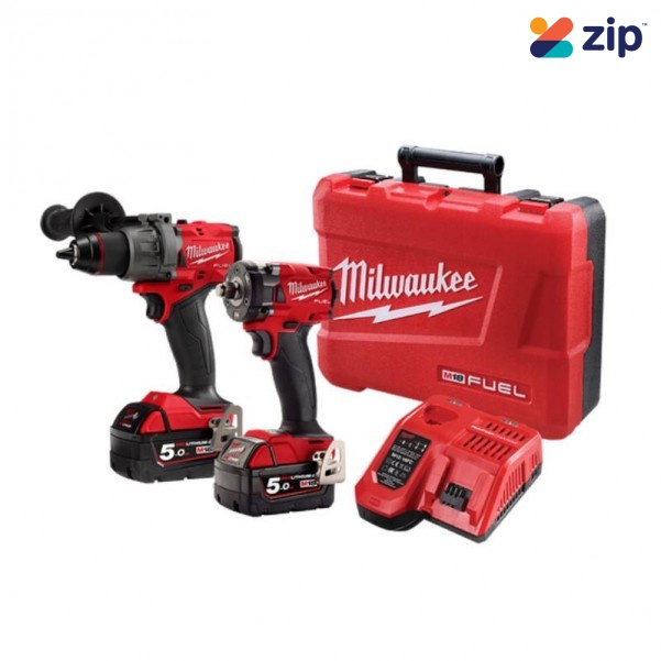 Milwaukee M18FPP2AB3502C (2AB3) - 18V 5.0Ah Li-ion Cordless Fuel 2pce Combo Kit