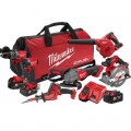 Milwaukee M18FPP6A4503B - 18V 5.0Ah Li-ion Cordless Brushless 6pce Combo Kit