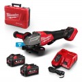 Milwaukee M18FSAG125XPDB2602 -18V Li-ion Cordless Fuel 125mm (5") High Speed Angle Grinder with Deadman Paddle Switch Kit