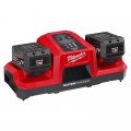 Milwaukee M18FSPD602B - 18V 6.0Ah Li-ion Cordless Forge Battery And 18V Li-ion Dual Bay Super Charger Starter Pack