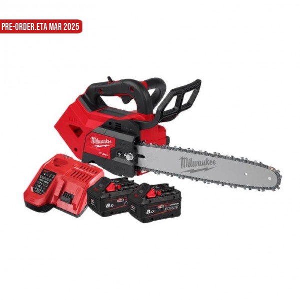 Milwaukee M18FTCHS14802F - 18V 8.0Ah Li-ion Cordless Fuel 356mm (14”) Top Handle Chainsaw Combo Kit