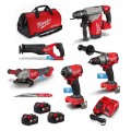 Milwaukee M18ONEPP5A3503B - 18V 5.0Ah Li-ion Cordless FUEL ONE-KEY 5pce Combo Kit