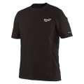 Milwaukee 414B-2X - WORKSKIN Size2XL Black Light Short Sleeve Shirt