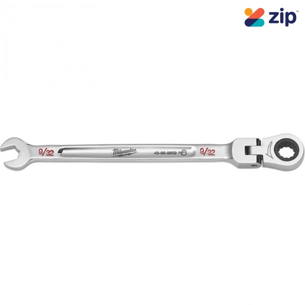 Milwaukee 45969809 - 9/32” SAE Flex Head Ratcheting Combination Wrench