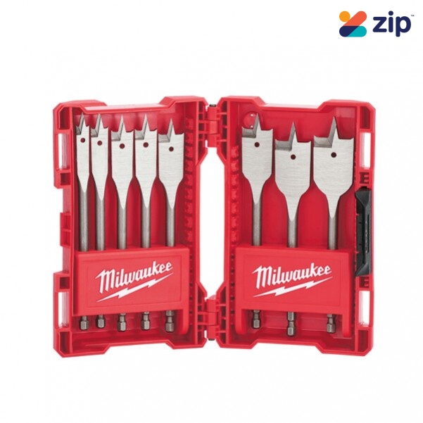  Milwaukee 48270145 - 8pce Timber Spade Bit Set