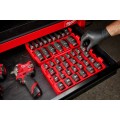 Milwaukee 49667057 - SHOCKWAVE™ 1/2" Drive 27 Piece Metric + SAE Standard Impact Socket Tray Set