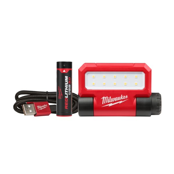 Milwaukee L4FFL301 4V 3.0Ah REDLITHIUM USB Folding Flood Light Kit