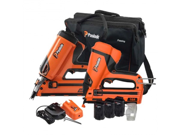 Power tool set with nail 2024 gun