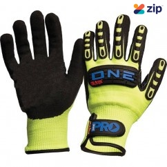 Prochoice ONECR - Arax One Nitrile Foam / Cut Resistant Liner Rubber Back Gloves