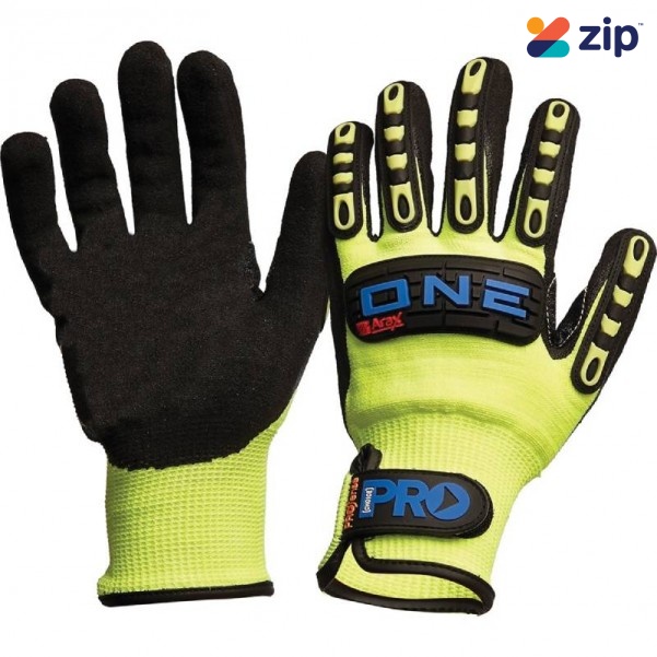 Prochoice ONECR - Arax One Nitrile Foam / Cut Resistant Liner Rubber Back Gloves