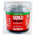 Senco 08R50MS04T - 11tpi x 50mm Ribbed Stainless 8 Gauge Tub Of 1000 Collated Screws 