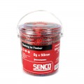 Senco 08R65MWTA - 11tpi x 65mm Ribbed Weatherex 8 Gauge Tub Of 800 Collated Screws 