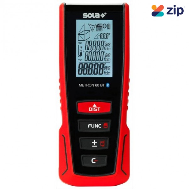 Sola METRON60BT - 60m Bluetooth Metron Laser Distance Meter