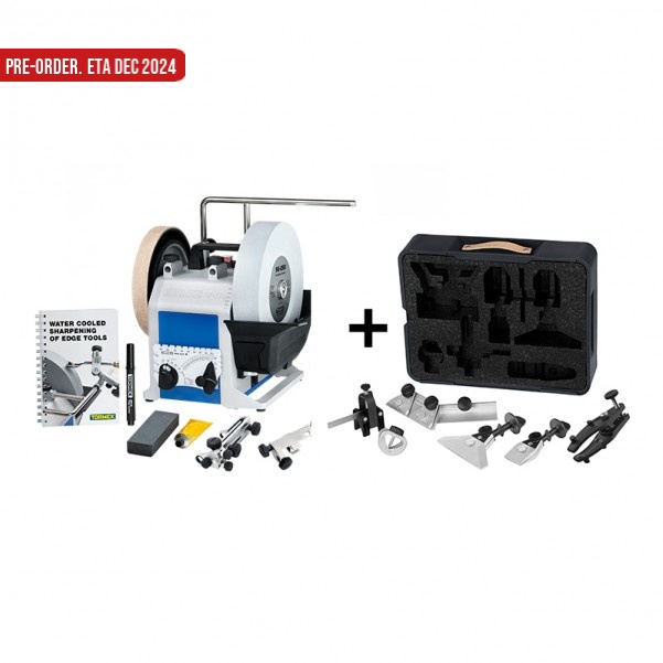 TORMEK T-8+HTK-906 - T-8 Water Cooled Sharpening System with HTK-906 Hand Tool Kit