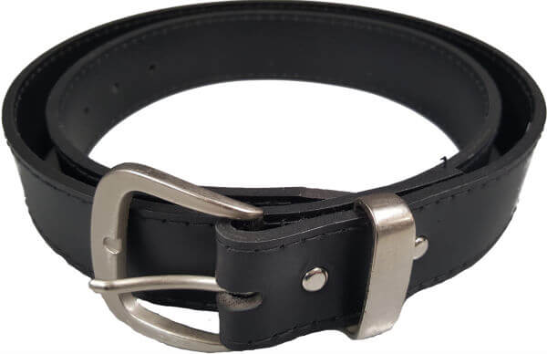 Trade Time JEANBLACK40 - 38mm Leather Jeans Belt Black