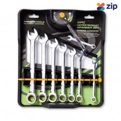 Typhoon 70021 - 8 Piece Combination Metric Ratchet Spanner Set