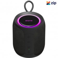 EFM Austin Mini Bluetooth Speaker with LED Colour Glow - Phantom Black - EFBSAMUL909PBL