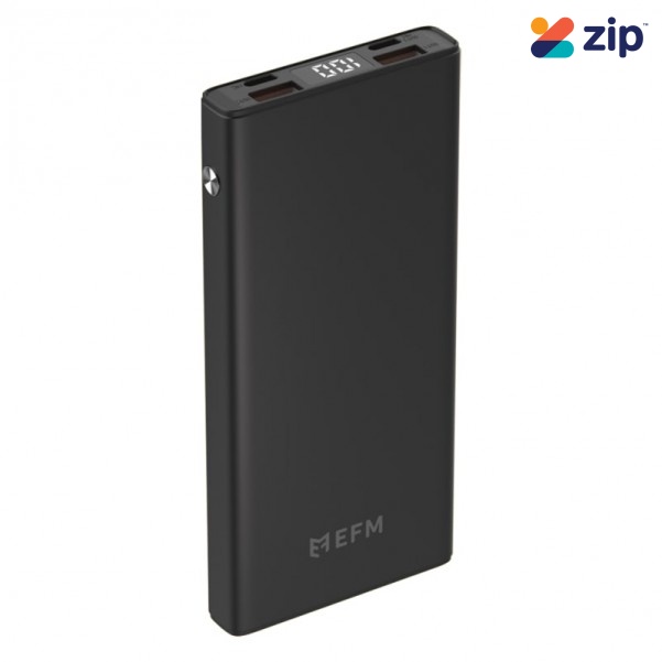 EFM 10,000mAh Digital Power Bank - Black - EFPB1DU932BLA