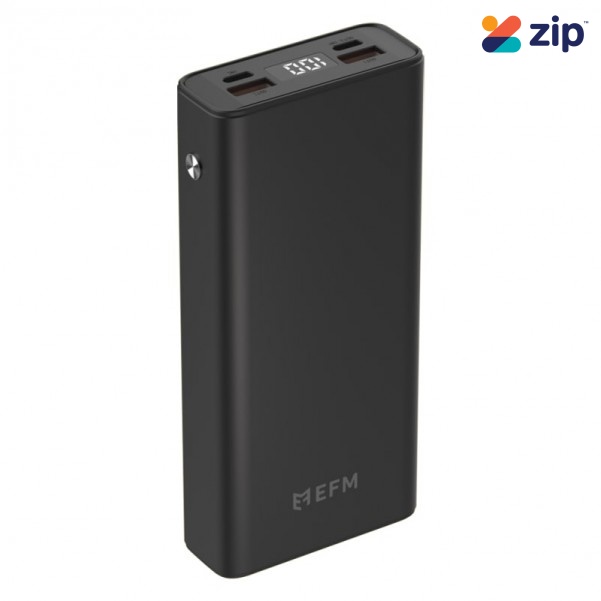 EFM 20,000mAh Digital Power Bank - Black - EFPB2DU932BLA