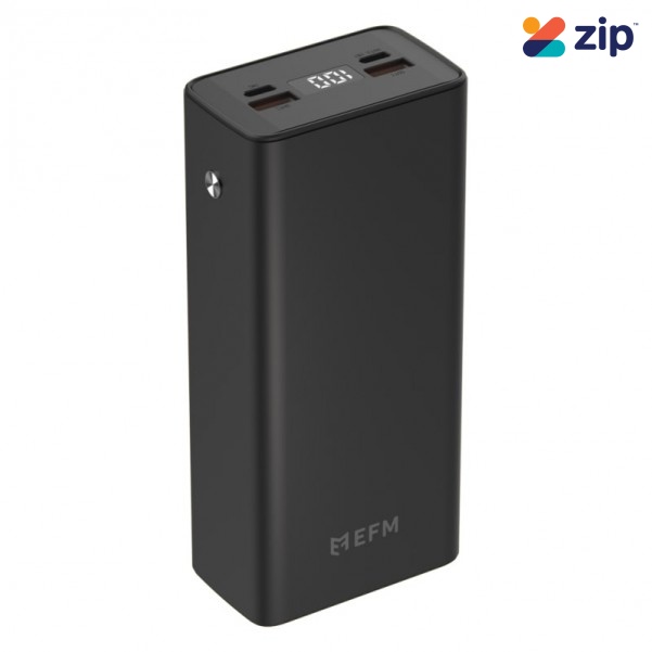 EFM 30,000mAh Digital Power Bank - Black - EFPB3DU932BLA