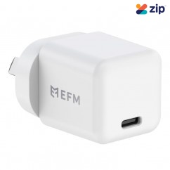 EFM ECO 20W Wall Charger - With Power Delivery and PPS Technology - White - EFPW20U933WHI