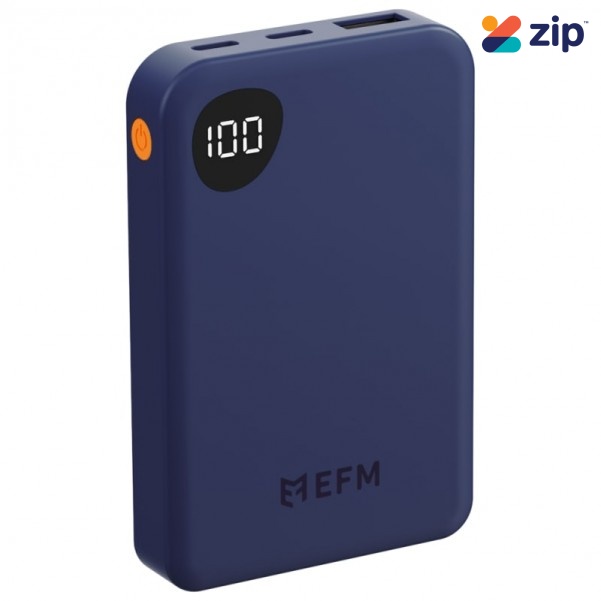 EFM 5 000mAh Essential Power Bank With Digital Display - Blue - EFPB5EU932BLU