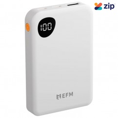 EFM 5 000mAh Essential Power Bank With Digital Display - White - EFPB5EU932WHI