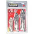 Supatool 5026 - 3 Piece Locking Pliers Set